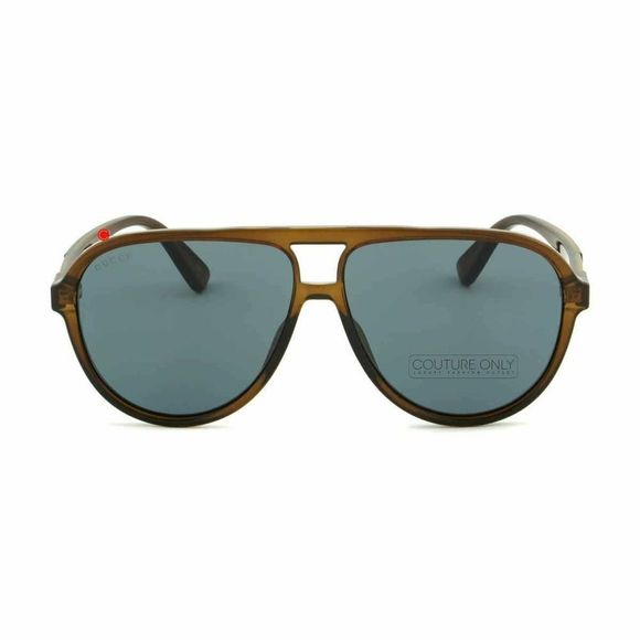 Gucci Other - New Gucci Men Aviator Sunglasses GG0935S Havana Brown Gray-Blue Non-Polarized
